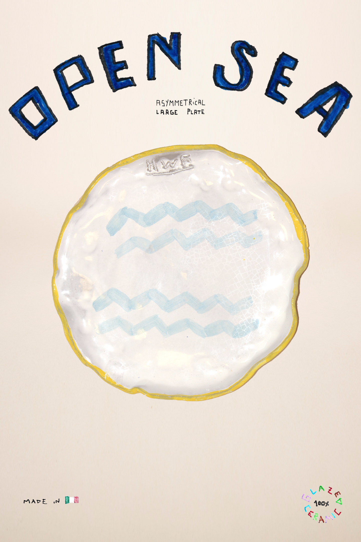 LARGE PLATE OPEN SEA
