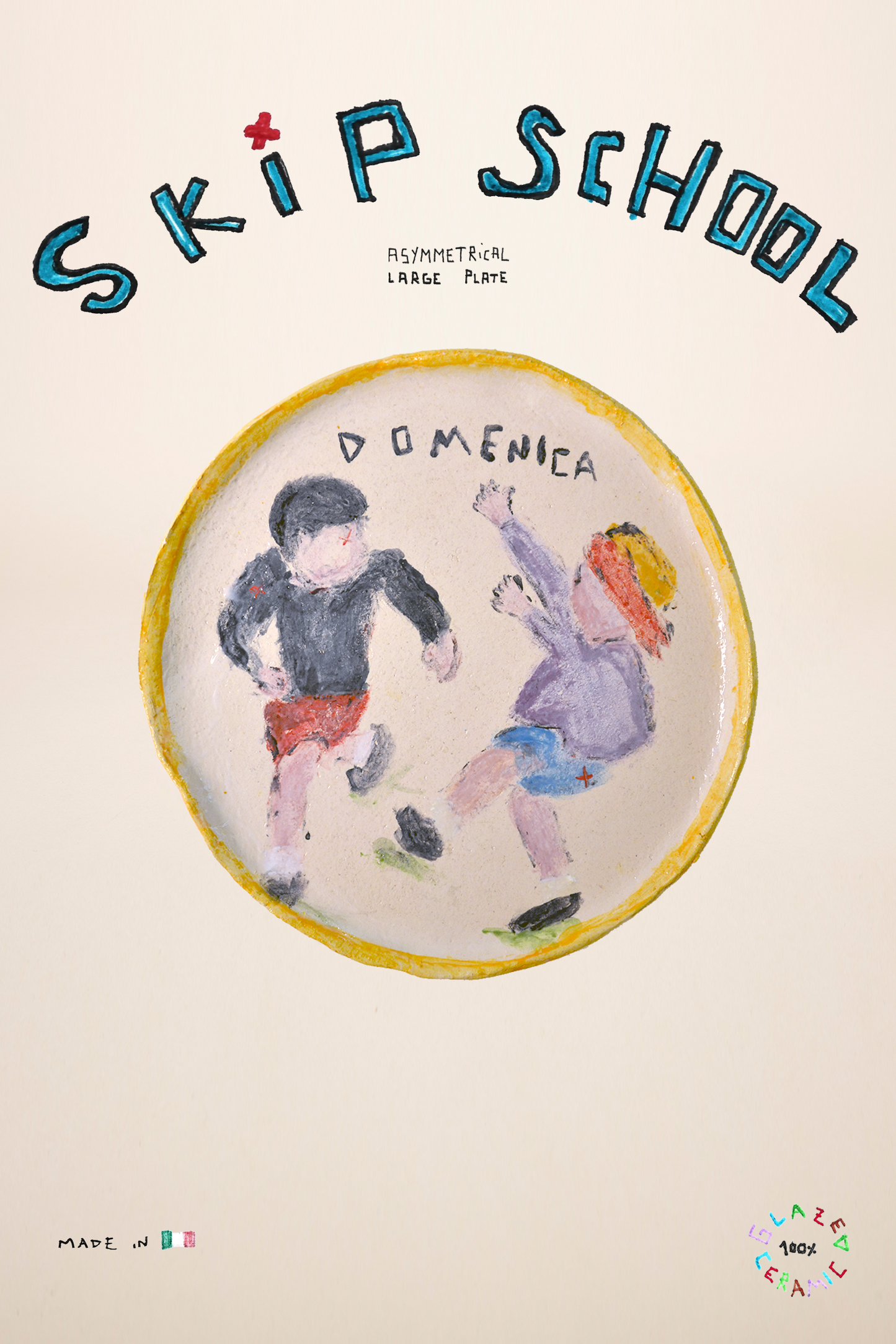 LARGE PLATE SKIP SCHOOL