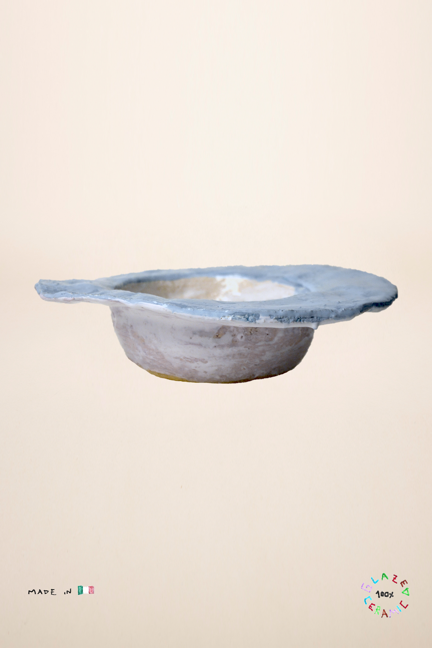 DEEP PLATE FLOWER BLU