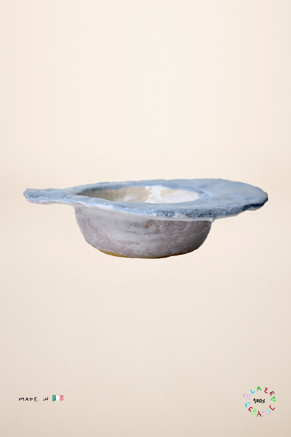 DEEP PLATE FLOWER BLU